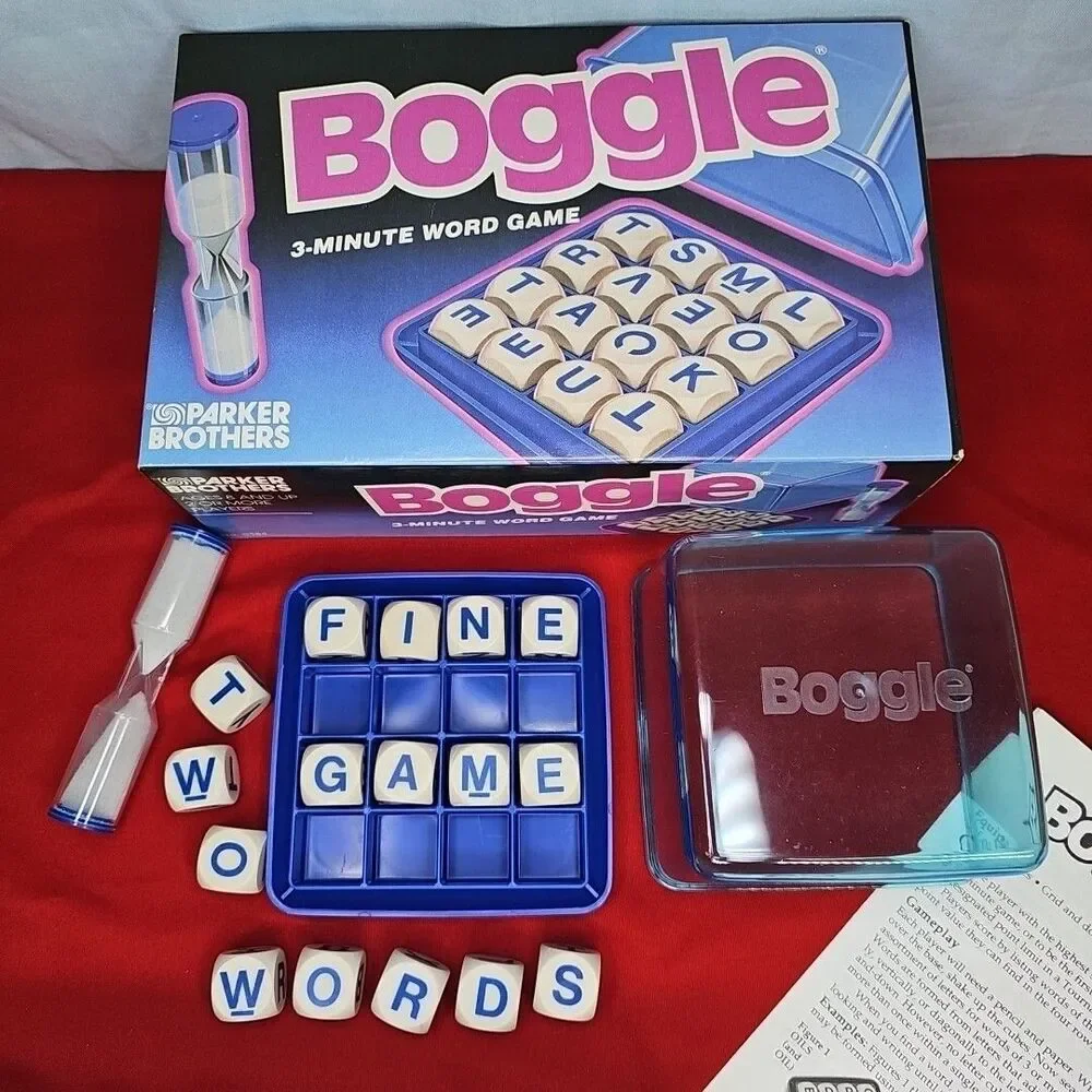 Boggle Word Game Parker Brothers VTG '92 Complete Classic Letter Cube